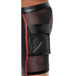 NEK Short avec zip Ormeto Noir-Rouge
